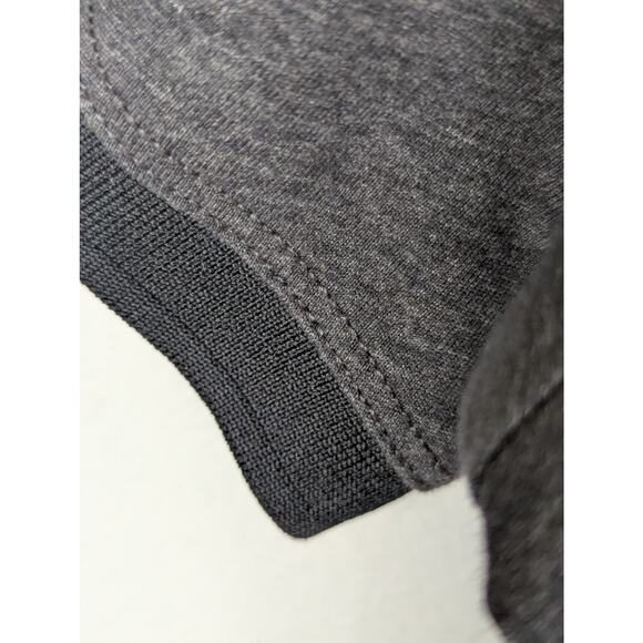 Nike Sports Tee Sz M  Black/Greys fit dry mens polo Chest42"Length27"collared SS - Picture 6 of 8